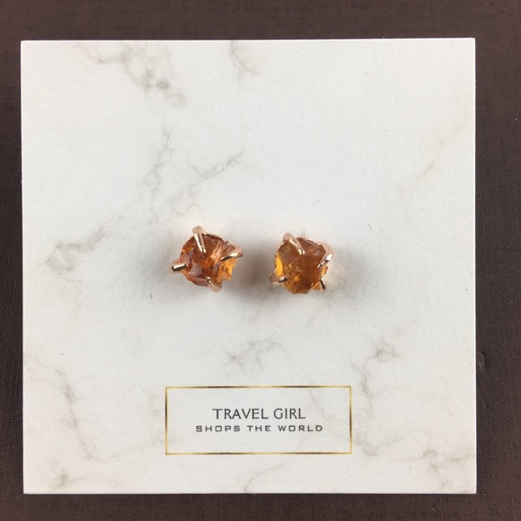 SALE!!! 💙 4 pairs left! Citrine Earrings - Picture 2 of 6